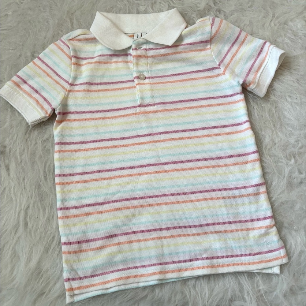 Janie and Jack Multicolor Striped Polo